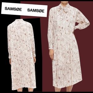 SAMSOE SAMSOE
DOROTHE LONG SLEEVE COLLARD DRESS Size M-L